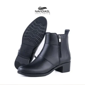 نیم بوت زنانه چرم کد 4028012