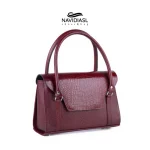 کیف زنانه چرم طبیعی کد 9041015-زرشکی – 1
