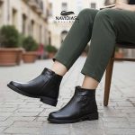 نیم بوت زنانه چرم کد 2048006