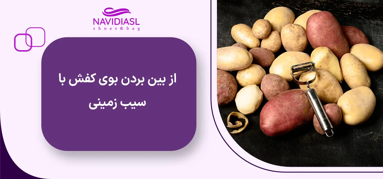از بین بردن بوی کفش با سیب زمینی
