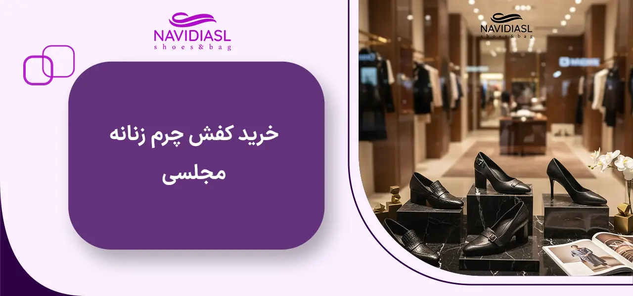 خرید کفش چرم زنانه مجلسی