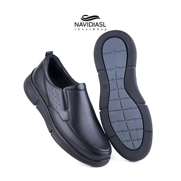 کفش مردانه چرم طبی اداری و روزانه کد 7060025(3)