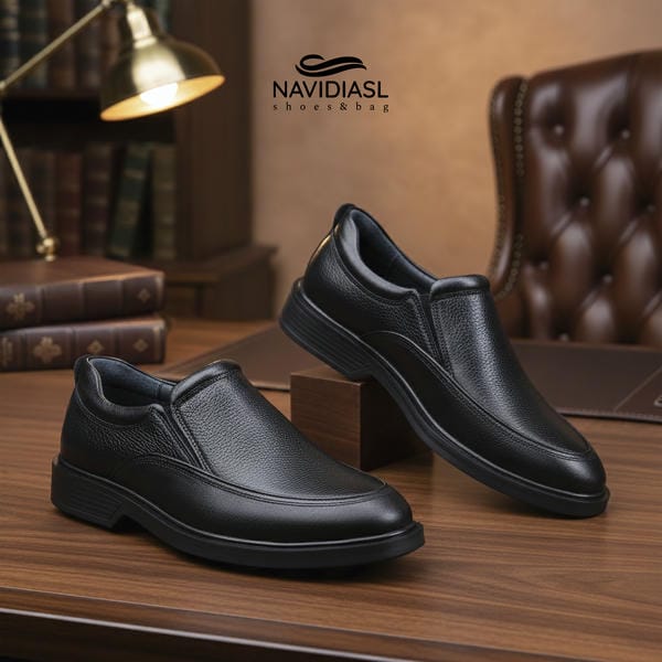 کفش مردانه چرم کلاسیک کد 7059021 (1)