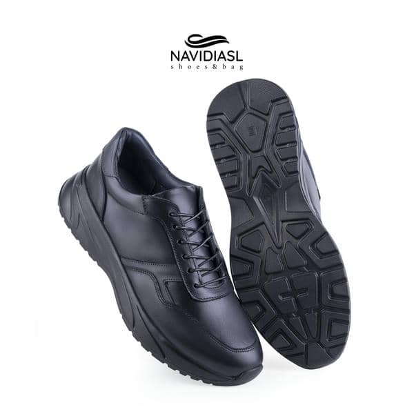 کفش مردانه چرم اسپرت طبی کد 6028002 (2)