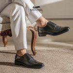 کفش مردانه چرم مجلسی تابستانی کد 7068025 (1)