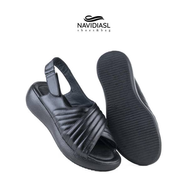 کفش تابستانی چرم زنانه کد 2055006 (2)
