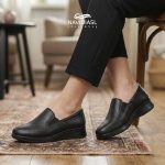 کفش چرم زنانه طبی مدل مهتاب کد 2054006 (2)