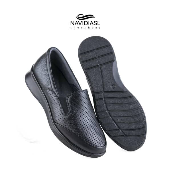 کفش چرم زنانه طبی مدل مهتاب کد 2054006 (3)
